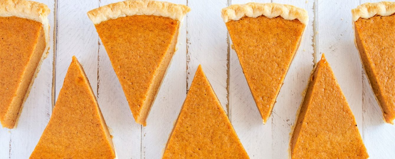 pumpkin pie slices for fall