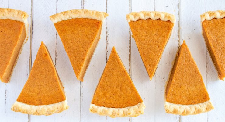 pumpkin pie slices for fall