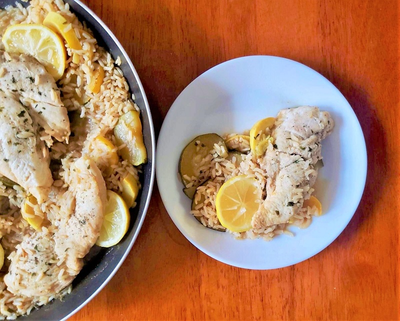 Lemon Chicken Rice Skillet Recipe