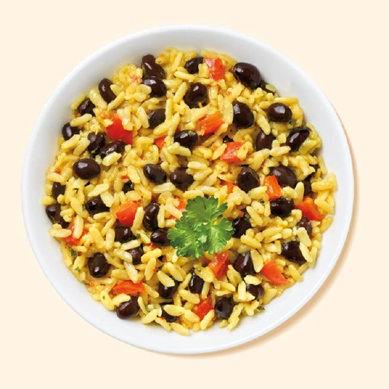 yellow rice and black beans