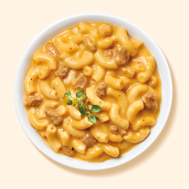 Mac and Cheese with Turkey Sausag