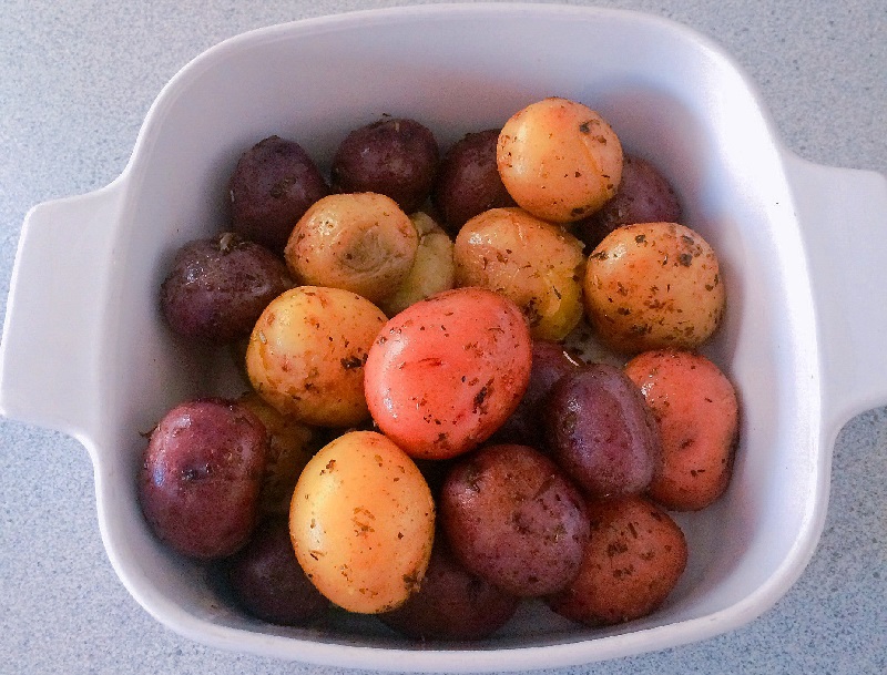 easy instant pot herb roasted potatoes