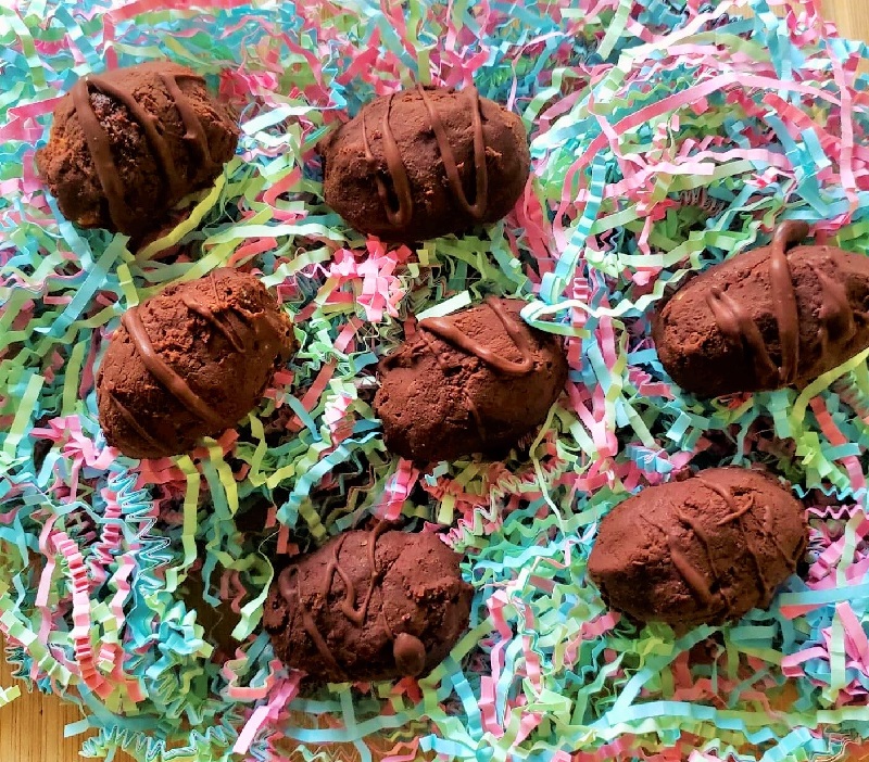 Chocolate Covered Cookie Dough Easter Eggs