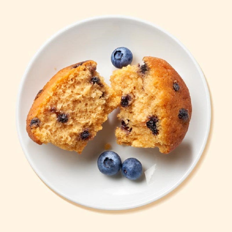 fruity blueberry muffin