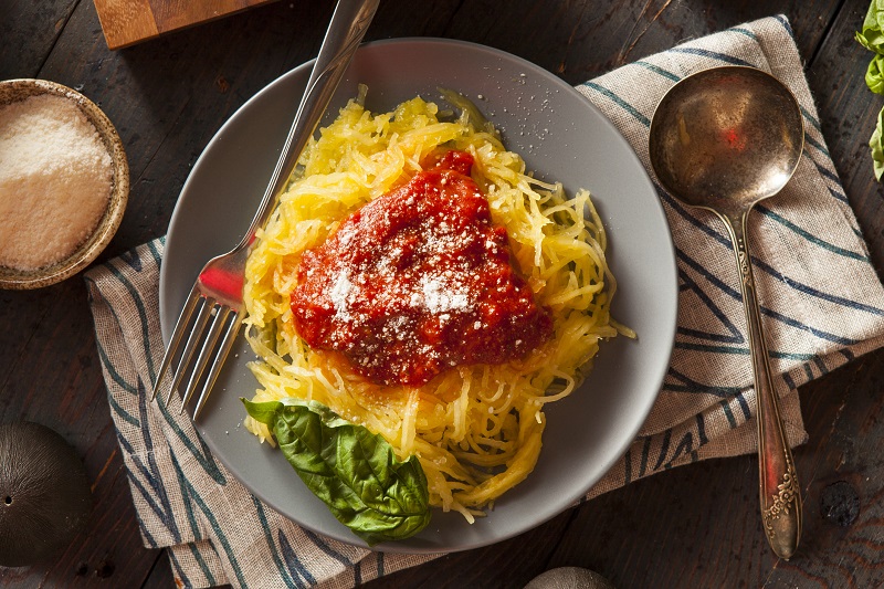 Slow Cooker Turkey Bolognese with Spaghetti Squash Pasta