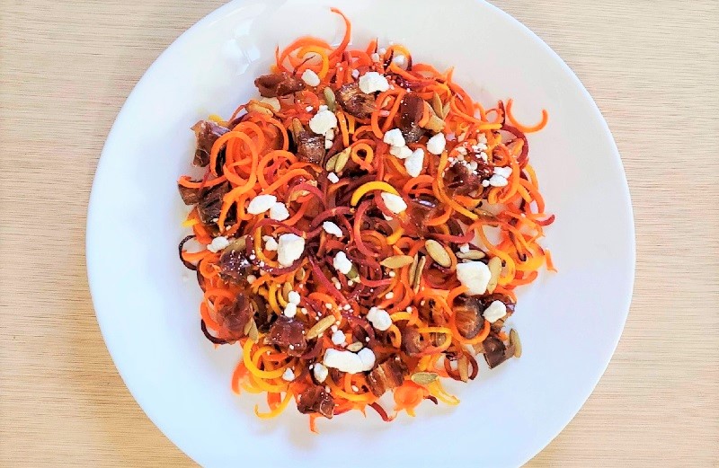Roasted Spiralized Carrots Recipe