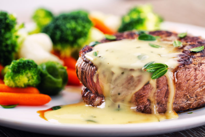 Filet Mignon with Parmesan Cream Sauce The Leaf