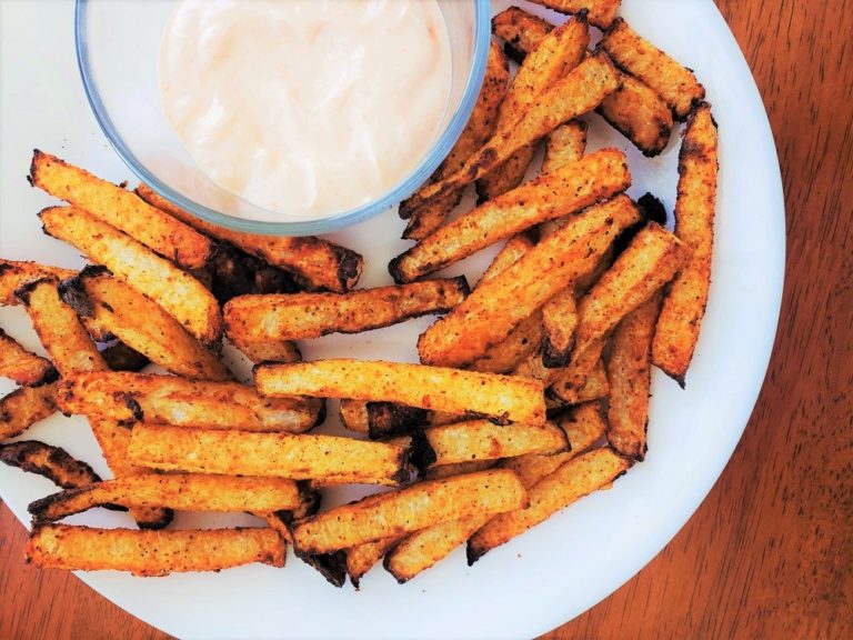 Air Fryer Jicama Fries Recipe The Leaf