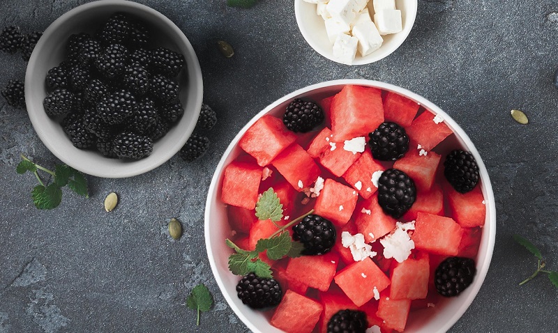 watermelon berry salad for memorial day