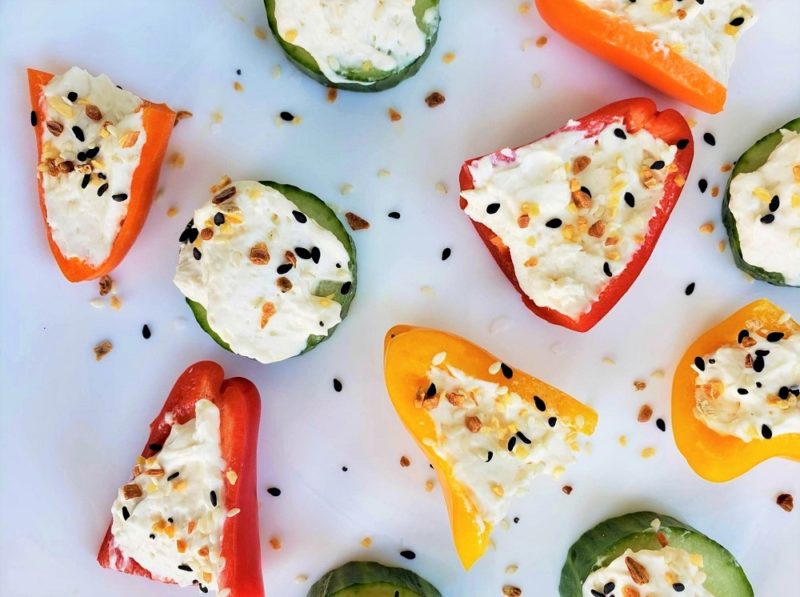 Healthy Cream Cheese Veggie Bites | The Leaf Nutrisystem