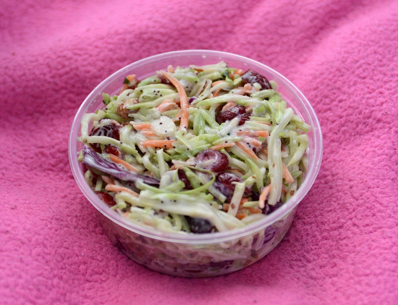 Broccoli Slaw with Cranberries and Lime