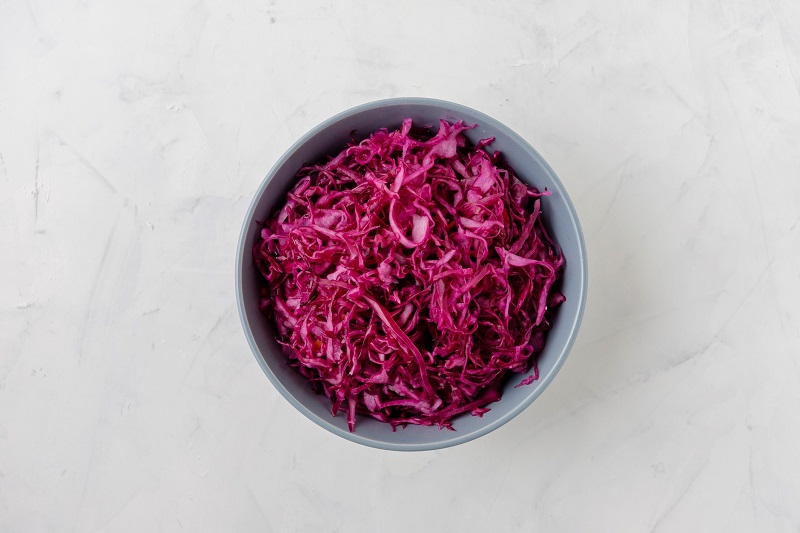 fermented red cabbage sauerkraut