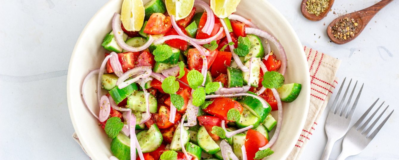 Fresh and Healthy Tomato Cucumber Salad