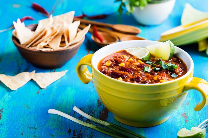 Easy Slow Cooker Taco Soup with Ground Beef