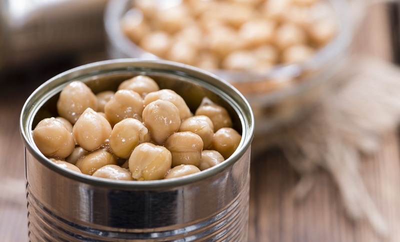Portion of canned Chickpeas 