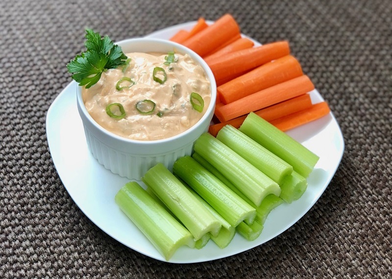 Vegetable sticks and Buffalo Blue Cheese Dip