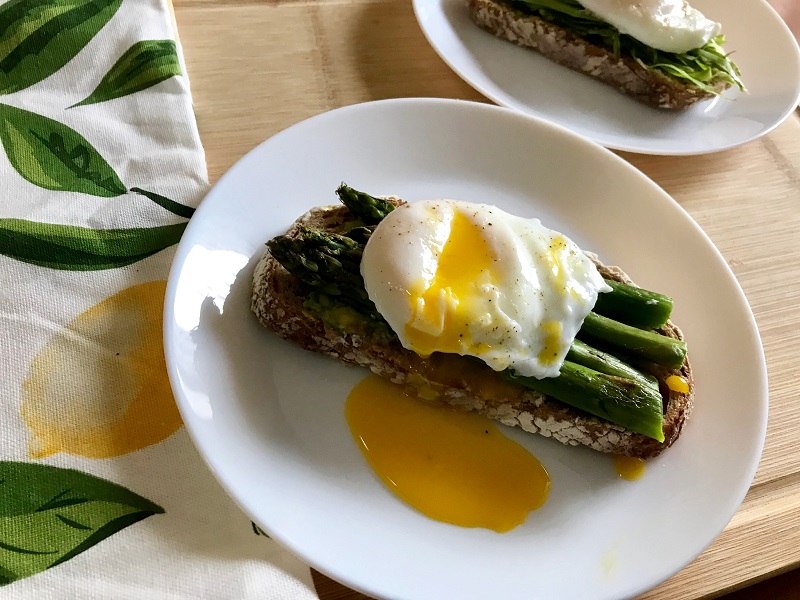 Asparagus with Poached Egg Toast