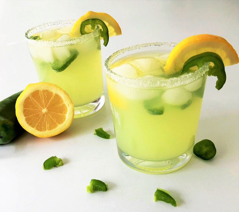 Alcohol-free Virgin Jalapeno Lemon Margarita