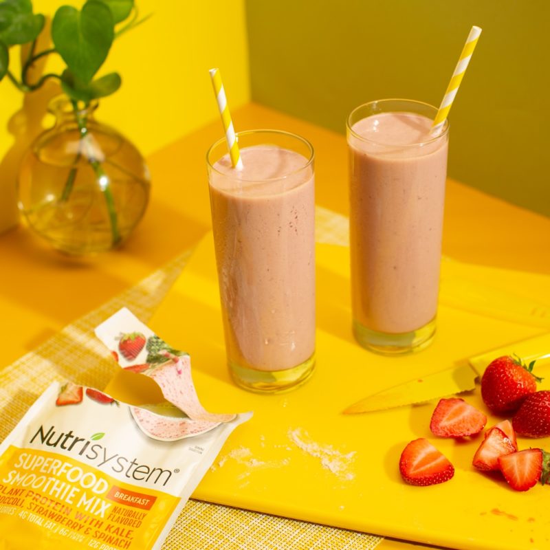 Nutrisystem Superfood Smoothie Mix high protein breakfast