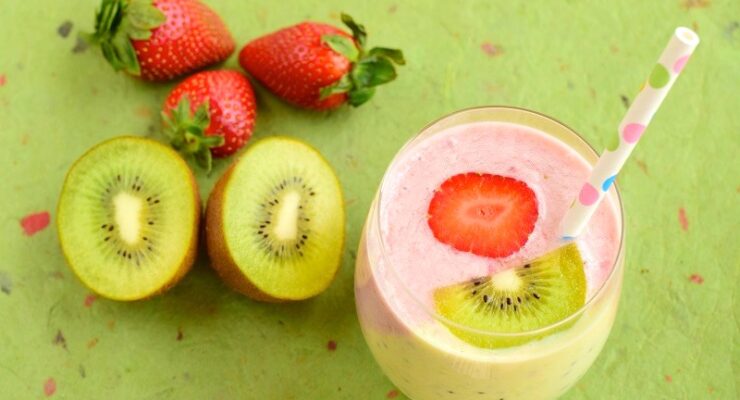 strawberry watermelon kiwi smoothie