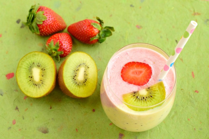 strawberry watermelon kiwi smoothie