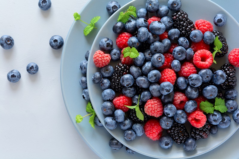 Berries are full of antioxidants and fiber