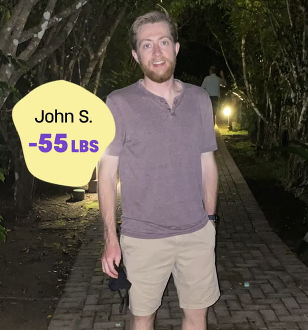 John S. lost 55 pounds on Nutrisystem.