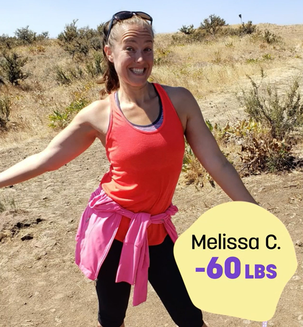 Melissa C. lost 60 pounds on Nutrisystem.