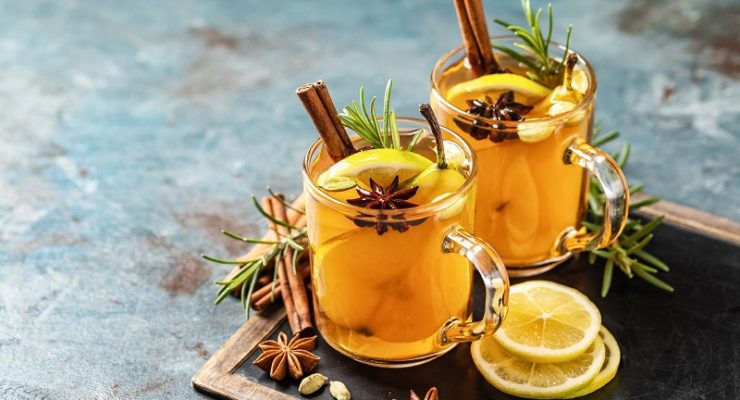 Hot toddy mocktails