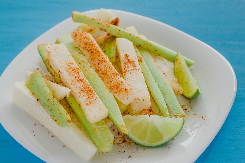 3-Ingredient Spicy Cucumber Snacks