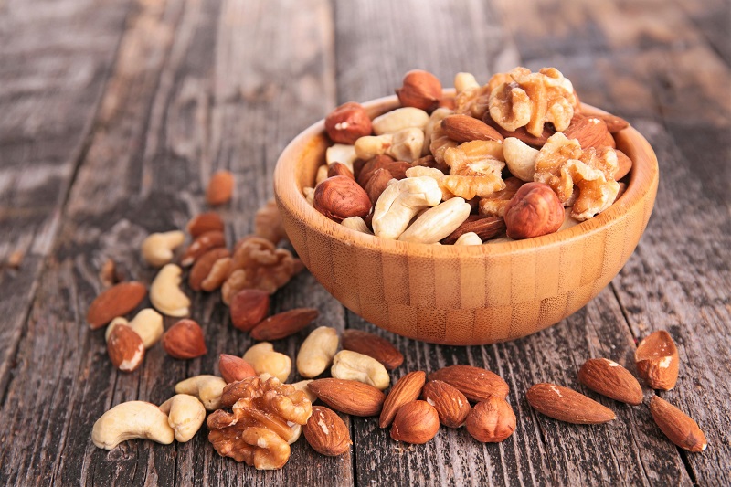 Of all nuts, walnuts have the highest amount of melatonin, which helps with sleep