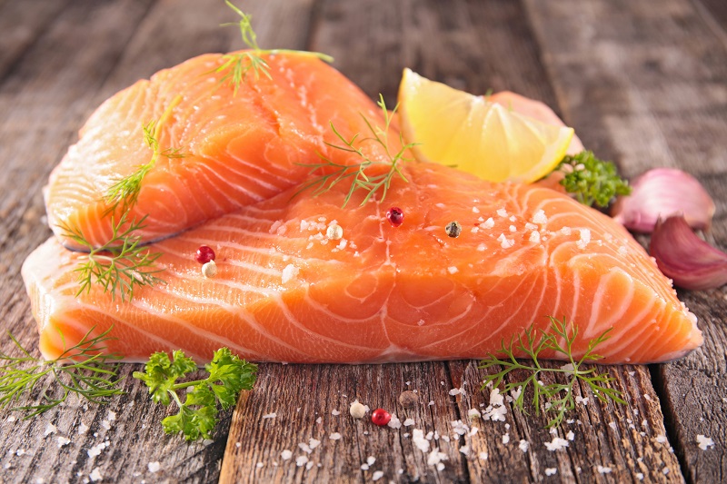 Oily fish, such as salmon, are rich in omega-3s, which can help you relax and sleep better.