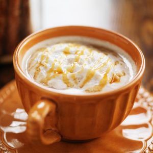 Healthy Salted Caramel Hot Chocolate