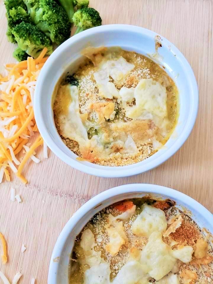 Easy Broccoli Cheddar Soup Bake