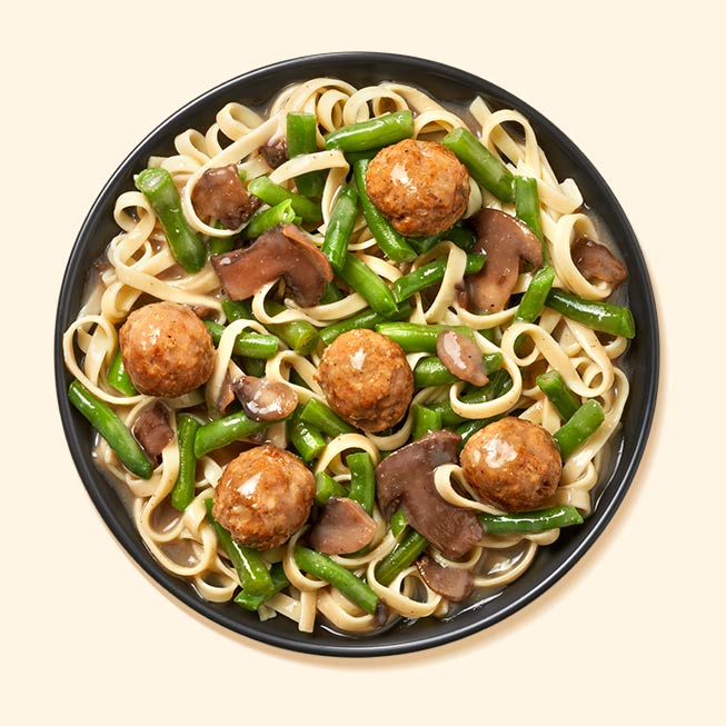 Swedish-Style Meatballs With Green Beans