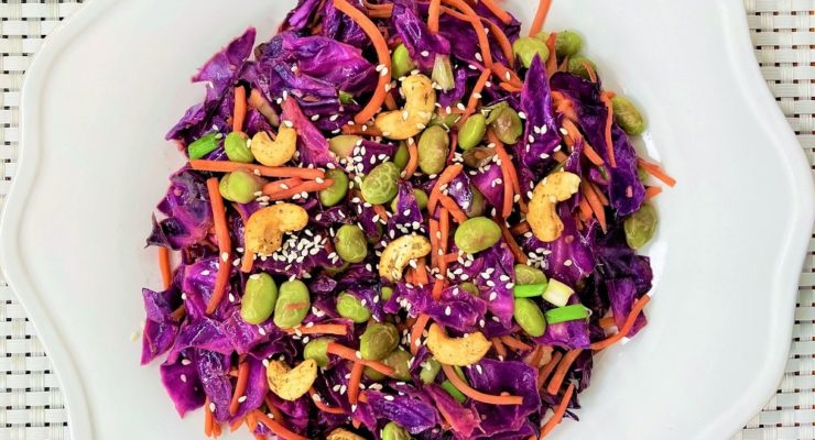 Cashew Ginger Garlic Cabbage Stir Fry