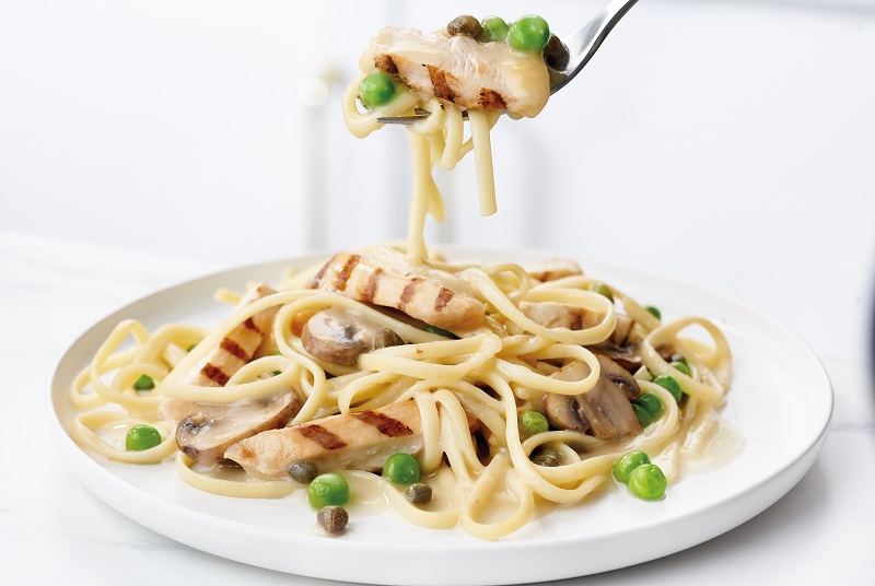 Nutrisystem Hearty Inspirations Lemon Caper Chicken on a white plate