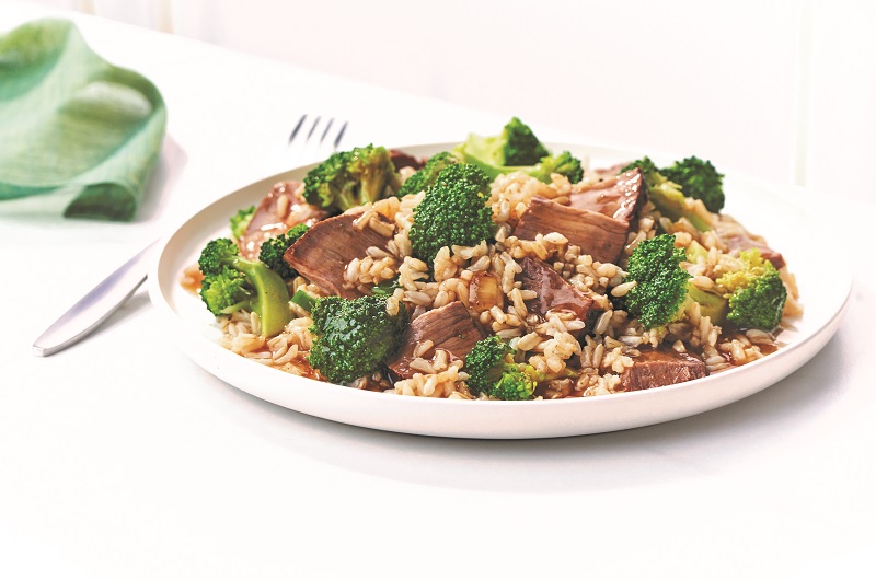 A plated Nutrisystem high protein meal
