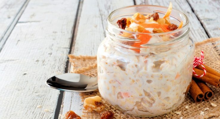 Carrot Cake Overnight Oats Parfait