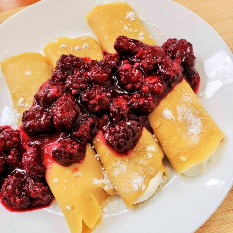 Blackberry Cheese Blintz Recipe The Leaf