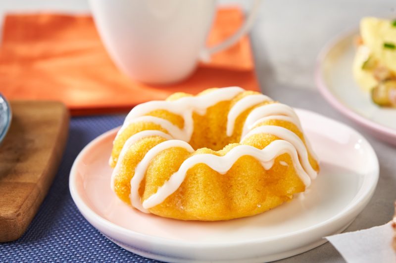 Lemon cake with frosting