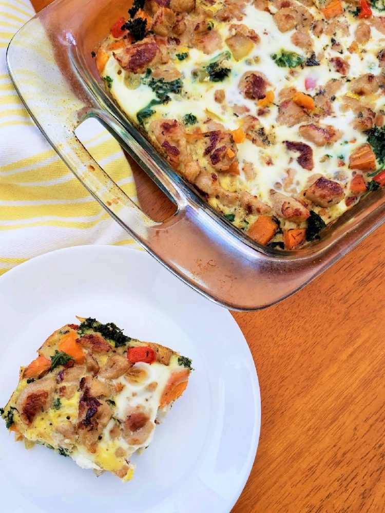 Turkey Sausage Breakfast Casserole with Sweet Potato The Leaf
