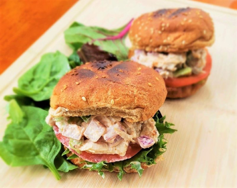 Grilled Bbq Chicken Salad Sandwich Recipe The Leaf