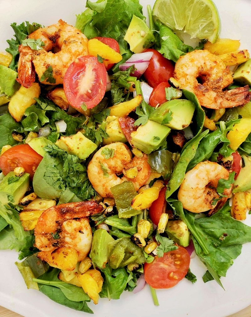 Spicy Grilled Shrimp Salad
