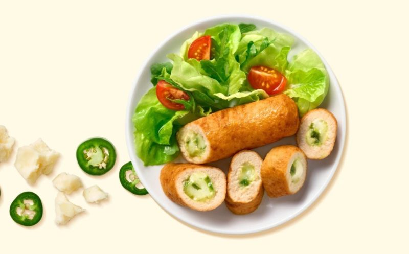 Jalapeno and White Cheddar Stuffed Chicken Stick