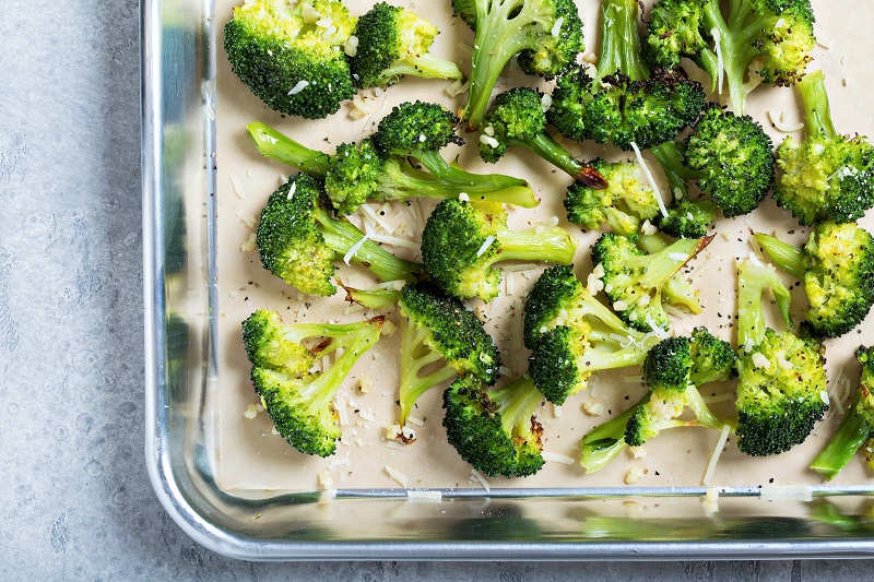 Quick Roasted Parmesan Broccoli