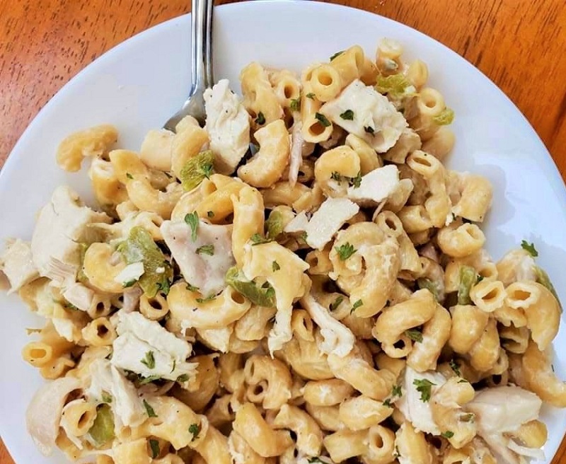 Instant Pot Green Chile and Chicken Mac and Cheese