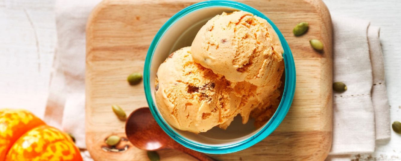 Pumpkin pie ice cream