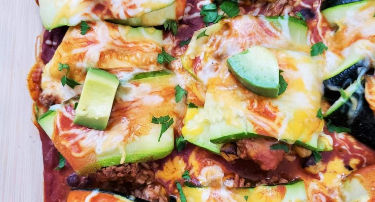 Enchilada Zucchini Roll Ups