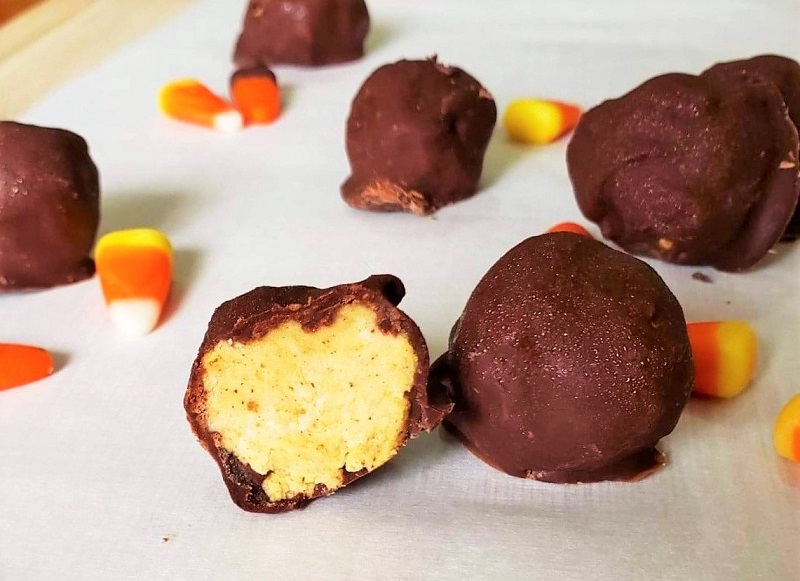 Chocolate Pumpkin Truffle Balls